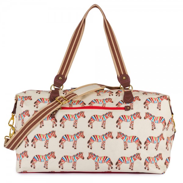 Τσάντα Ταξιδίου Holdall On The Go Zebra Crossing Pink Lining