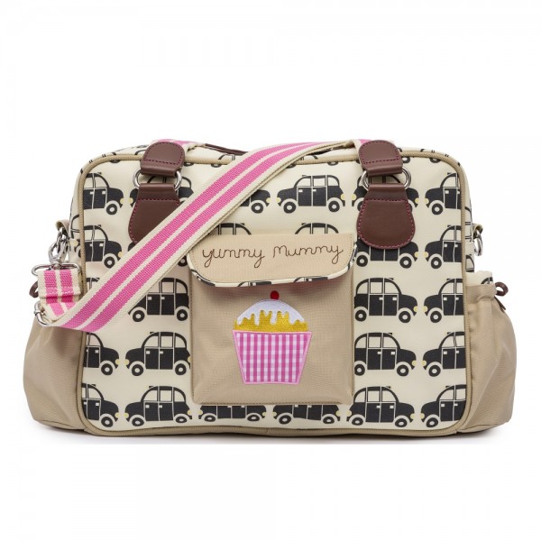 Τσάντα αλλαγής  yummy mummy black cabs Pink Lining