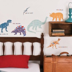 Αυτοκόλλητο Τοίχου Δεινόσαυροι