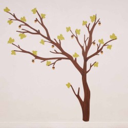 Αυτοκόλλητο Τοίχου Δέντρο Dark