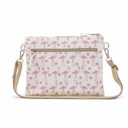 Τσαντάκι Αλλαγής Mum On The Run Flamingos Walk Pink Lining
