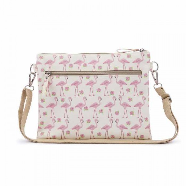 Τσαντάκι Αλλαγής Mum On The Run Flamingos Walk Pink Lining