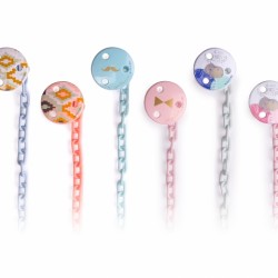 Στρογγυλη Αλυσιδα Πιπιλας Με Κλιπ Suavinex