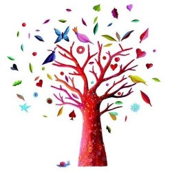 Djeco Διακόσμηση τοίχου παραμυθεν δεντρο