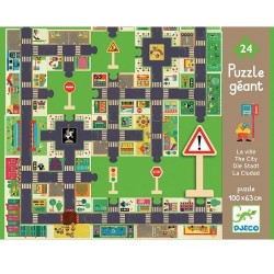 Djeco Πάζλ η πόλη και η οδική συμπεριφορά στους δρόμους