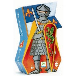 Djeco Πάζλ από χονδρό χαρτόνι κουτί παιχνίδι 'Ιππότης'