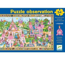 Djeco Πάζλ σε χονδρό χαρτόνι ανακάλυψη 54 τεμαχίων 'Πριγκίπισσα'