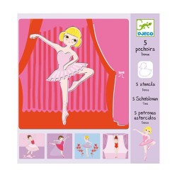 Djeco Στένσιλ 'Μπαλαρινούλες'