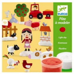 Κατασκευή με ελαφρύ πηλό η φάρμα Djeco