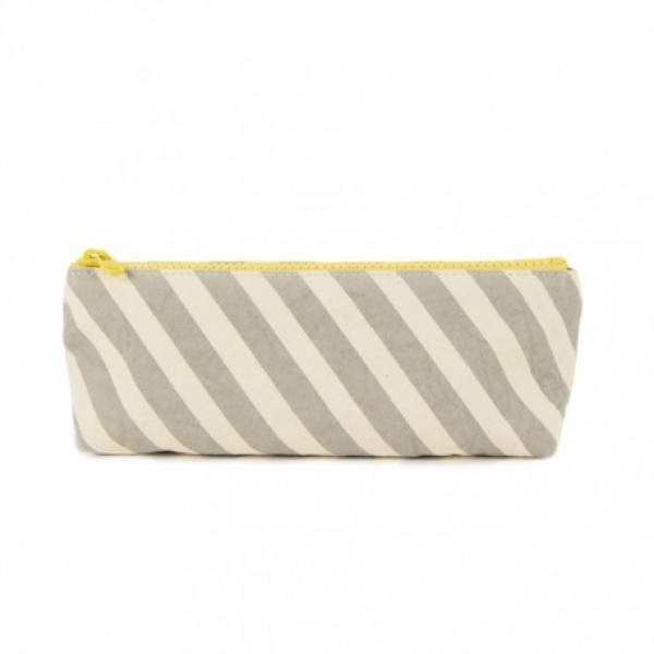 Organic cotton pencil case stripes