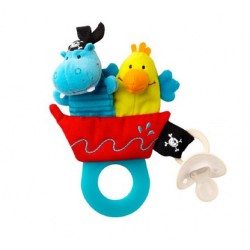 Υφασμάτινη κουδουνίστρα με κρίκο οδοντοφυίας Άρνολντ Lilliputiens